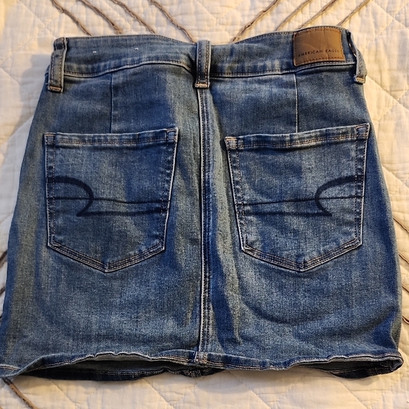 American Eagle Outfitters Blue Denim Mini Skirt - Picture 6 of 9